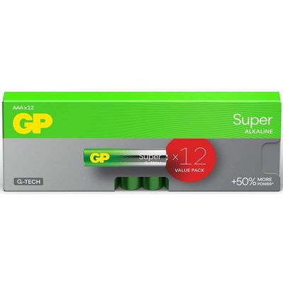 GP Super (AAA, LR03), Baterie, 12 ks