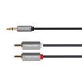 Kabel Jack 3.5mm stereo/2x Cinch 5m KRUGER & MATZ KM1217 Basic