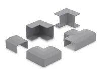 Delock - Cable raceway conduit connector - for 24 x 14 mm cable duct - šedá (balení 5)
