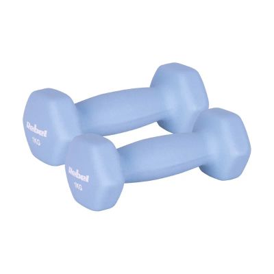 Sada litinových a neoprenových činek HEX REBEL RBA-2330-1 2x1 kg