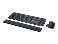 Sada klávesnice a myši - podsvícená - bezdrátový - Bluetooth LE - QWERTY - britská - grafit