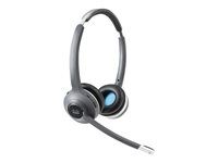 Cisco 562 Wireless Dual - Náhlavní souprava - náhlavní - DECT 6.0 - bezdrátový - s Multibase Station - repasováno