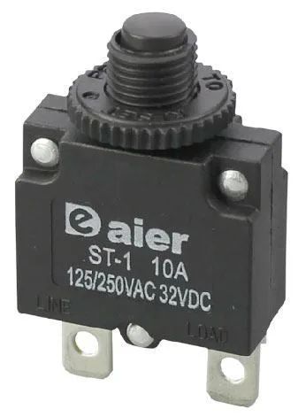Nadproudový tepelný jistič ST-1 250 V AC/6 A nebo 32 V DC/6 A