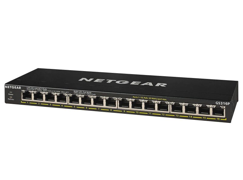 Netgear 16PT ge unmanaged swch w/poe/poe+