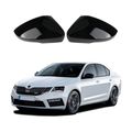 Kryty zrcátek Škoda Octavia MK3 2017 - 2019 černé lesklé