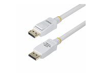 StarTech 6ft White VESA Certified DisplayPort 1.2 Cable with Latches - Kabel DisplayPort - DisplayPort (M) s jazýckem do DisplayPort (M) s jazýckem - DisplayPort 1.2 - 1.8 m - neobsahuje halogen, pasivní, podpora 4K60Hz, podpora 1080p 240Hz, podpora 2K144Hz - bílá