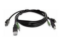 Startech - Kabel adaptéru - kompatibilní s TAA - HDMI, USB typ A, audio jack 3,5 mm s piny (male) do HDMI, USB Type B, audio jack 3,5 mm s piny (male) - 3 m
