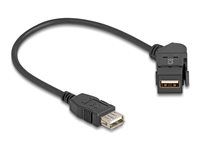 USB 2.0 Type-A panel mount female 45° an
