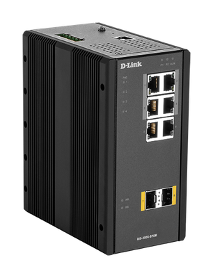 D-Link DIS-300G-8PSW Industrial Gigabit Managed PoE Switch with SFP slots