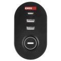EMOS Prodlužovací kabel s držákem, 1,5 m, 3x FR, černá