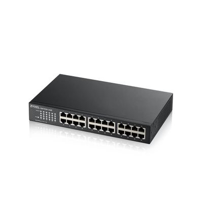 ZYXEL 24xGb fanless rack switch GS1100-24E v4