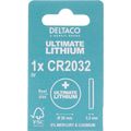DELTACO Ultimate CR2032, Knoflíkové baterie, 1ks
