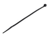 Startech 15cm(6") Cable Ties, 3mm(1/8") wide, 39mm(1-3/8") Bundle Diameter, 18kg(40lb) Tensile Strength, Nylon Self Locking Zip Ties w/ Curved Tip, 94V-2/UL Listed, 1000 Pack, Black - Nylon 66 Plastic - TAA (CBMZT6BK) - Kabelová stahovací páska - 15.24 cm - cerná - kompatibilní s TAA (balení 1000)