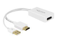 Nástroj pro převod videa - HDMI, DisplayPort - DisplayPort - bílá - maloobchod