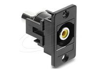 Panel Mount RCA female RCA female yellow