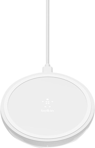 BELKIN 10W bezdrátová nabíječka se zdrojem a kabelem, bílá