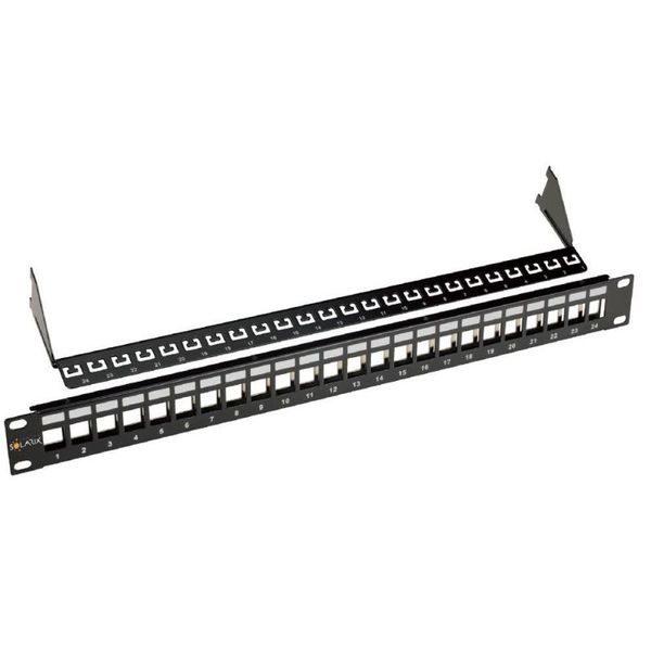 SOLARIX 19" Neosazený UNI patch panel 24 portů 1U
