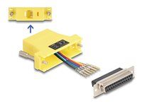 D-Sub 25 pin female to RJ12 female Assem