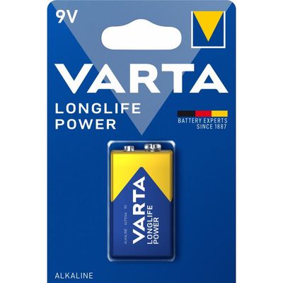 VARTA LONGLIFE, Baterie alkalická 9V 6LR61 1ks