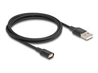 Magnetic USB Charging Cable black 1 m