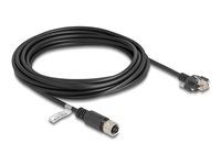M12 Cable D-coded 4 pin female to RJ45 p