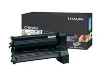 Vysoká výtěžnost - černá - originální - kazeta s barvivem LCCP - pro Lexmark C780dn, C780dtn, C780n, C782dn, C782dtn, C782n, X782e