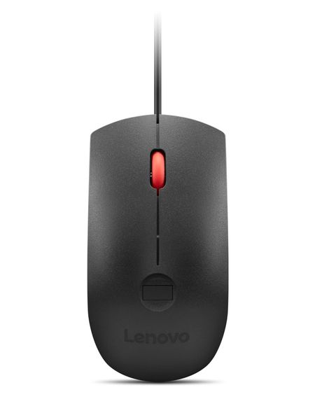 Lenovo Fingerprint Biometric USB Mouse Gen 3/Kancelářská/Optická/2 000 DPI/Drátové USB-A/Černá