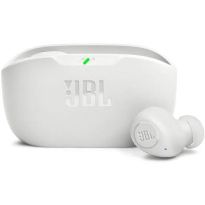JBL Wave Buds 2, Bluetooth sluchátka, bílá