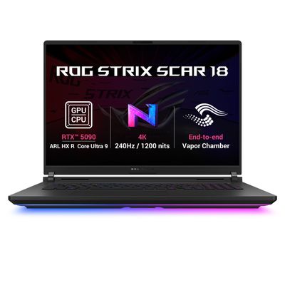 ASUS ROG Strix SCAR 18/G835LXG-TQ468WZ/U9-290HXPLUS/18"/4K/64GB/1TB/RTX 5090/W11H/Black/2R