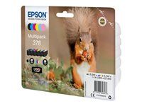 6-balení - černá, žlutá, azurová, purpurová, světlá fialová, světle azurová - originální - blistr s RF / akustickým alarmem - inkoustová cartridge - pro Expression Home XP-8605, XP-8606; Expression Photo XP-8500 Small-in-One, XP-8700