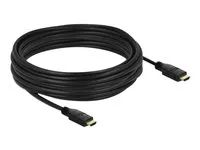 Vysoká rychlost - kabel HDMI s ethernetem - HDMI s piny (male) do HDMI s piny (male) - 10 m - trojnásobně stíněný - černá - podporuje 4K, aktivní