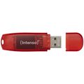 INTENSO Rainbow Line, 128GB, USB 2.0, Red