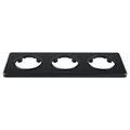 Trojitý rámeček ELECTROMALT OVAL OVA1003B, černý