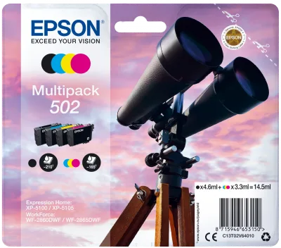 EPSON multipack 4 barvy,502 Ink,standard
