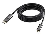 VISION - Kabel adaptéru - USB-C s piny (male) do HDMI s piny (male) - 10 m - optické vlákno - cerná - podpora 4K60 Hz (3840 x 2160), aktivní