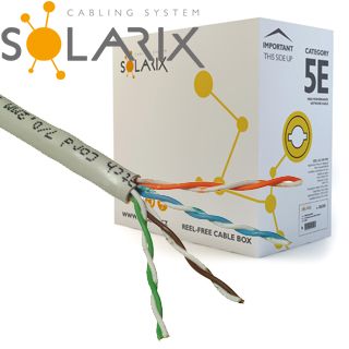 SOLARIX kabel UTP CAT5E PVC 305m/balení