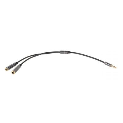 Kabel Jack 3.5 konektor 4 pin/2xJack 3.5 zdířka stereo