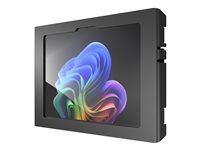Compulocks - Škrín - exponovaný prední/zadní fotoaparát a senzory, naklápení - pro tablet - secure - uzamykatelný - kovový rám - cerná - velikost obrazovky: 12" - montáž na stenu