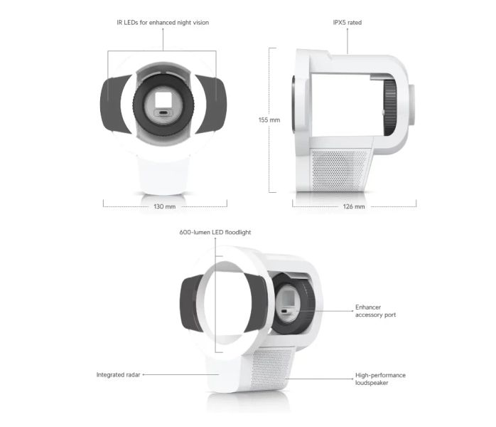 Ubiquiti UACC-Pro-Bullet-Enhancer-W, Pro Bullet Enhancer, bílá