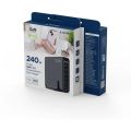 GEMBIRD 6-port 240 W GaN USB, Rychlonabíječka 240W