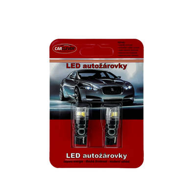 Autožárovka LED T10 12V CARCLEVER 4LED 2835SMD bílá 2ks