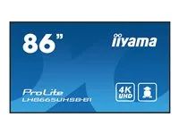 86" Třída úhlopříčky displej LCD s LED podsvícením - digital signage - Android - 4K UHD (2160p) 3840 x 2160 - černá