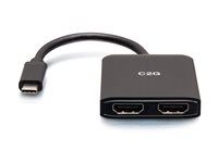 4K - Video adaptér - USB-C s piny (male) do HDMI se zdířkami (female) - 20 cm - černá - podpora 4K60 Hz (3840 x 2160), podpora režimu DP Alt, až 32,4 Gbps přenosová rychlost