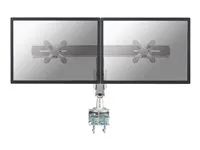 Montážní sada - plný pohyb - pro Displej LCD - stříbrná - velikost obrazovky: 10"-24" - upevnění svorkou, upevnitelné na stůl