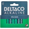 DELTACO ALKALINE, Batérie alkalické AAA, LR3 10ks