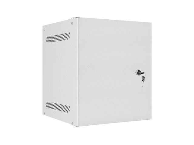 Lanberg racková skříň 10" pro montáž na stěnu 6u/280x310 pro vlastní montáž s kovovými dveřmi šedá
