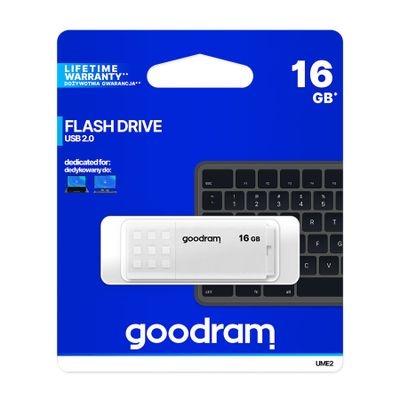 Flash disk GOODRAM USB 2.0 16 GB bílý