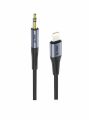 Adaptér iPEAX 90010138 Lightning / JACK 3,5mm (pro poslech hudby) Black