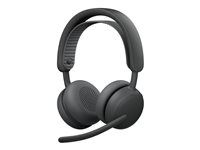 Logitech Zone Wireless 2 ES - Náhlavní souprava - náhlavní - Bluetooth - bezdrátový, kabelové - odstranení šumu - USB-C - grafit - certifikováno pro Microsoft Teams
