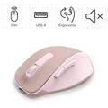 HAMA WM-500, Ergonomická bezdrátová myš, růžová